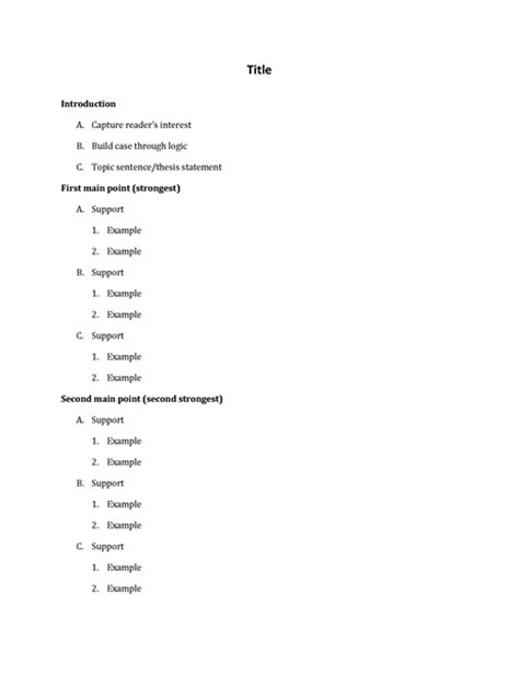 Short essay outline templates - facebookthesis.web.fc2.com