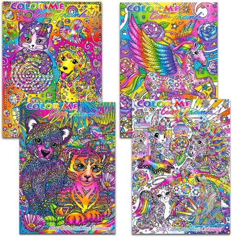 Color Me Lisa Frank Adult Coloring Book SET OF 4 2016 Just released ...