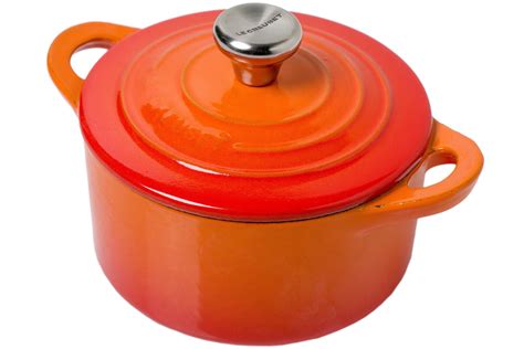 Le Creuset mini cocotte 10 cm, 0,3L orange-red | Advantageously shopping at Knivesandtools.com