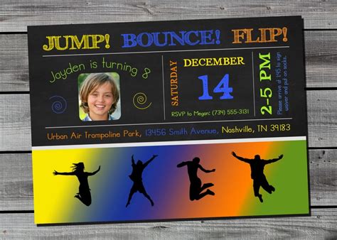 Skyzone Jump Trampoline Invitation Launch Urban Air - Etsy