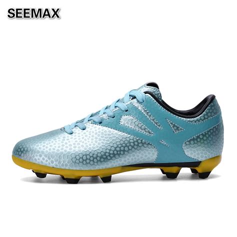 2016 Outdoor Soccer Shoes Youth Women Soccer Brands Cleats Leather HG ...