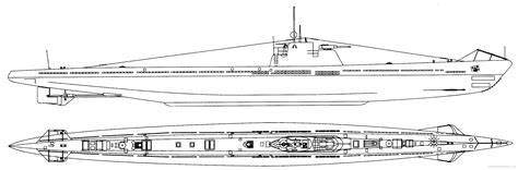 Submarine HMS E1 (Submarine) - drawings, dimensions, figures | Download ...