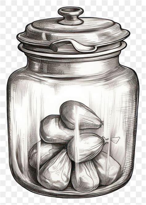 PNG Vintage candy jar drawing | Premium PNG - rawpixel