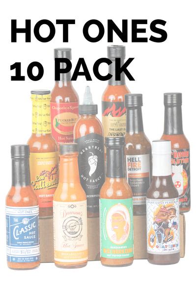 Hot Ones 10 Pack - Season 13 | Hot Ones Hot Sauce | HEATONIST