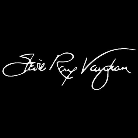 Stevie Ray Vaughan Signature Decal Sticker