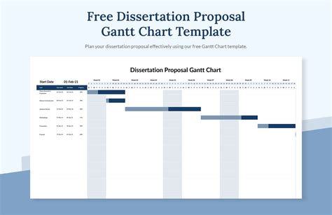 Dissertation Timeline Gantt Chart Templates in Excel, Google Sheets - Download | Template.net