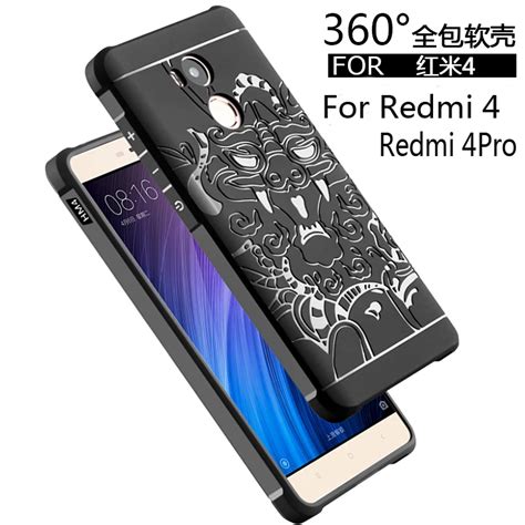 Luxury phone case For Xiaomi Redmi 4 4Pro High quality soft silicone Protective back cover cases ...