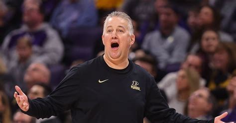 Purdue basketball coach Matt Painter reacts to Northwestern's upset of ...