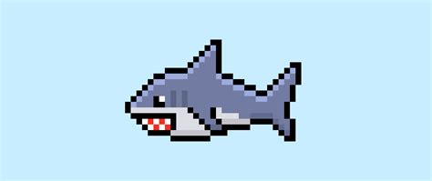 How to Make a Pixel Art Shark - Mega Voxels