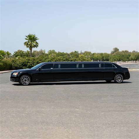 Super Chrysler Black Limo Rental in Dubai