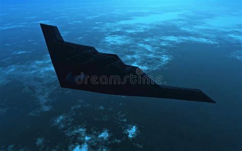 B2 Bomber at night stock illustration. Illustration of night - 13539744