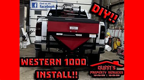 Western 1000 Tailgate Salt Spreader Install-2023 - YouTube