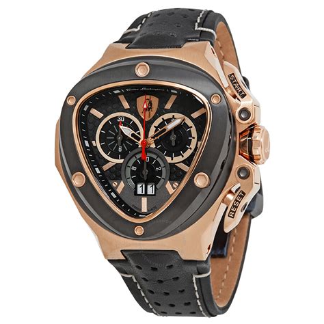 Tonino Lamborghini Spyder Black Dial Chronograph Men's Watch 3110 - Lamborghini - Watches - Jomashop