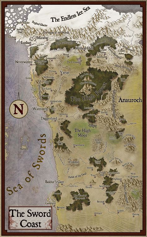 Dnd 5e Sword Coast Map