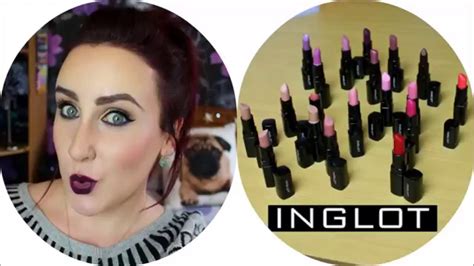 Inglot Lipstick Swatches & Review - YouTube