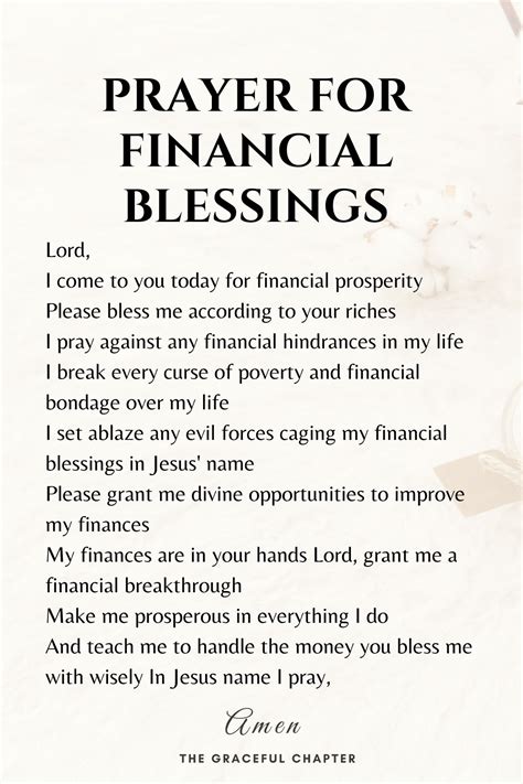 7 Financial Breakthrough Prayer Points - The Graceful Chapter