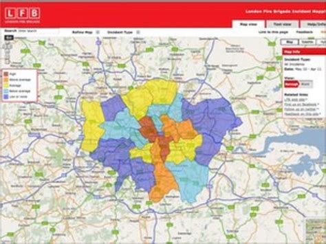 'First' fire incidents map goes online in London - BBC News