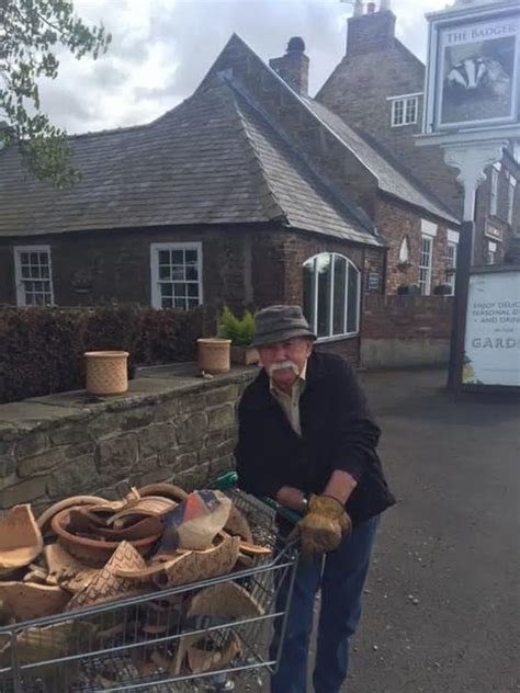 The Badger in Ponteland which had several of its planters smashed by vandals - Chronicle Live