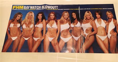 Vintage Baywatch Poster 2003 DOUBLE SIDED Pamela Anderson Carmen Electra RARE🔥 | eBay