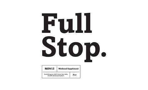 Full Stop. on Behance