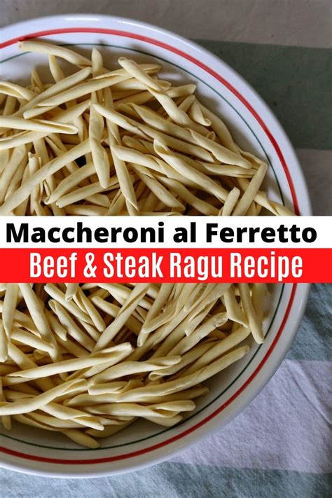 Maccheroni al Ferretto Pasta with Beef Ragu Recipe | dobbernationLOVES