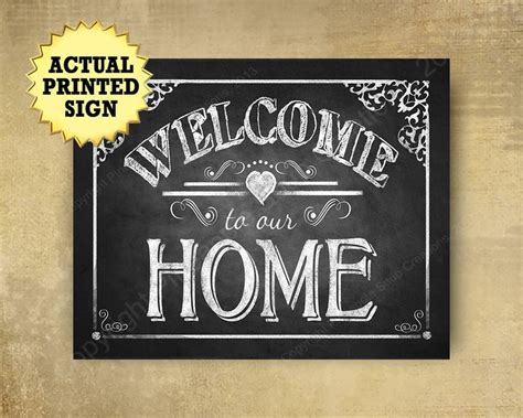 Welcome to Our Home Sign Rustic Home Decor House Warming - Etsy