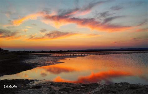 Sunset At The Salt Lake In Pomorie - Virily