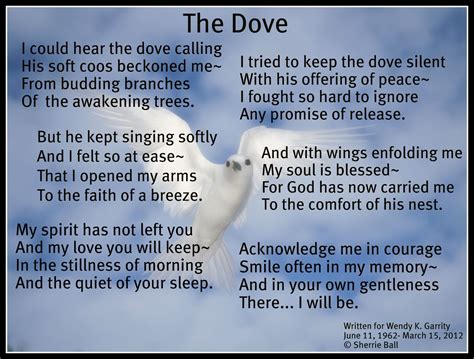 The Dove | Sympathy quotes, Words, Peace