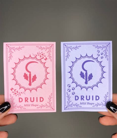 Moon Druid Wild Shapes Cards Dnd 5e Wild Shape 93 Beast - Etsy