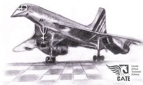 Concorde Plane Charcoal Drawing | Charcoal drawing, Drawings, Chess board