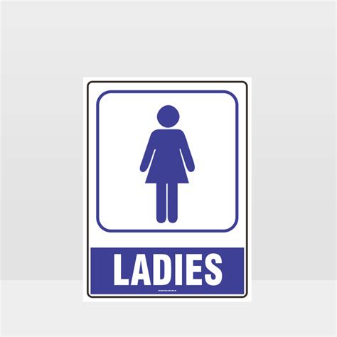 Ladies Toilet Symbol Sign - Notice/Information Sign - HAZARD SIGNS NZ