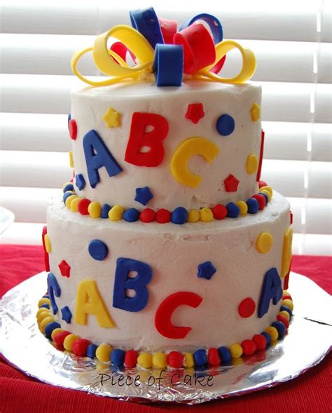 cake Abc Birthday Parties, Abc Party, Boys First Birthday Cake, Colorful Birthday Party ...