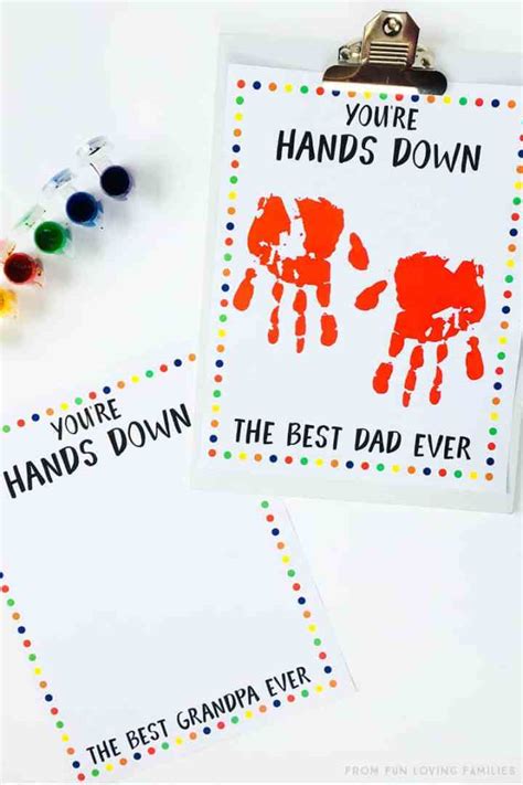 Father's Day Handprint Poem Printable - Printable Word Searches