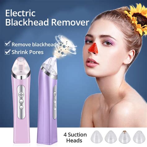 Electric Blackhead Remover Vacuum Suction Deep Clean Pores Remvoe Acne Lighten Wrinkle Oil ...