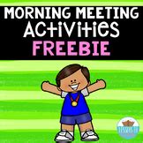 Morning Meeting Activities Free Teaching Resources | TpT