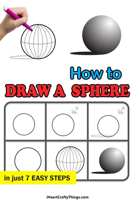 Sphere Drawing - How To Draw A Sphere Step By Step