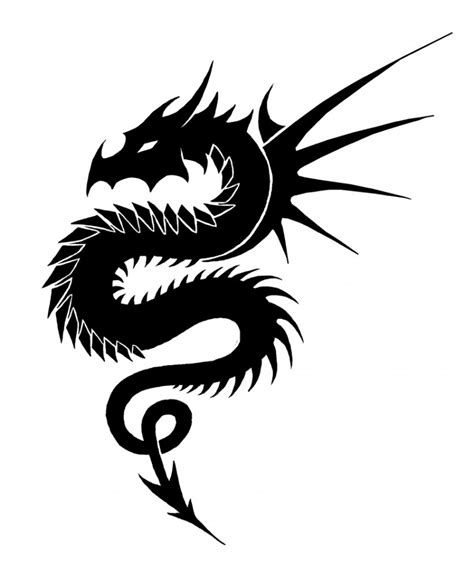 Black And White Dragon Clip Art, PNG, 870x1053px, Black And White, Art, Chinese Dragon, Coloring ...