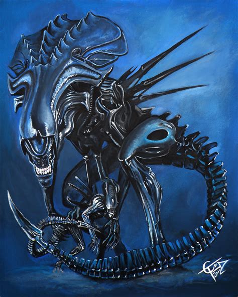 Alien Queen | Alien artwork, Giger alien, Predator alien