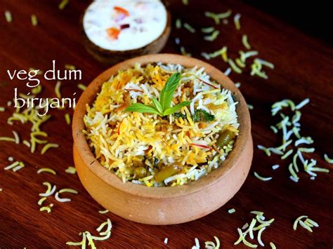 veg dum biryani | hyderabadi veg biryani recipe | hyderabadi biryani