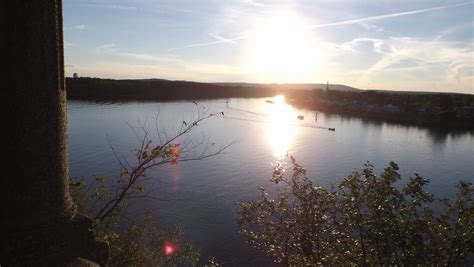 Mark Bellis: View of Ottawa River from Rockcliffe Parkway lookout, near Lisgar and Boathouse Marina