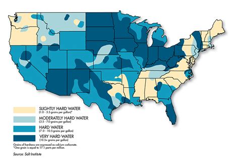 Hard Water United States Map - United States Map