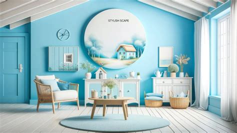 8 Cheery Sky-Blue Paint Ideas for a Renovated Cottage Living Room