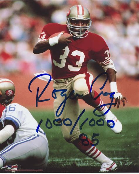 Roger Craig San Francisco 49ers Autographed 8x10 #323 with "1000/1000" | Sports Memorabilia!