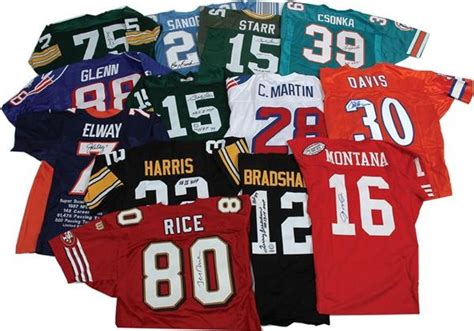 Collection of Signed Football Jerseys (14)