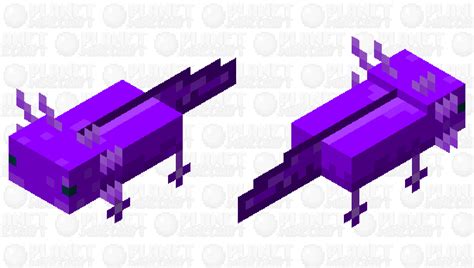 Purple axolotl Minecraft Mob Skin