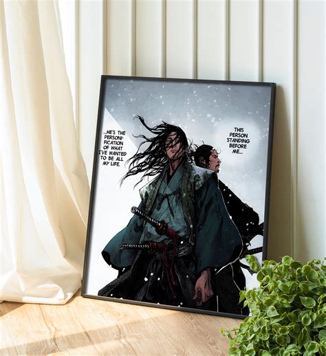 Vagabond Poster, Miyamoto Musashi, Colored Manga Poster, Digital 4K ...