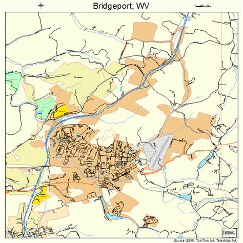 Bridgeport West Virginia Street Map 5410180