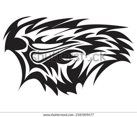 Black White Tribal Vector Drawing Stock Vector (Royalty Free ...