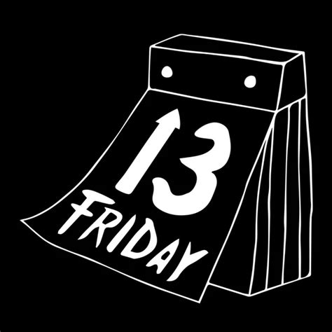 Friday the 13th. Friday icon. Friday 13th calendar. Poster of friday ...