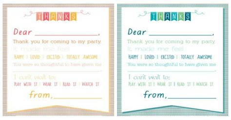 free printable birthday thank you notes freeprintabletmcom - printable birthday thank you notes ...